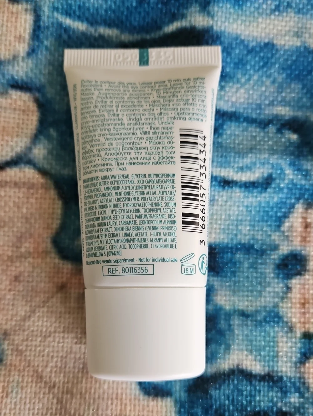 Clarins Skincare With Tweed Cosmetic Bag